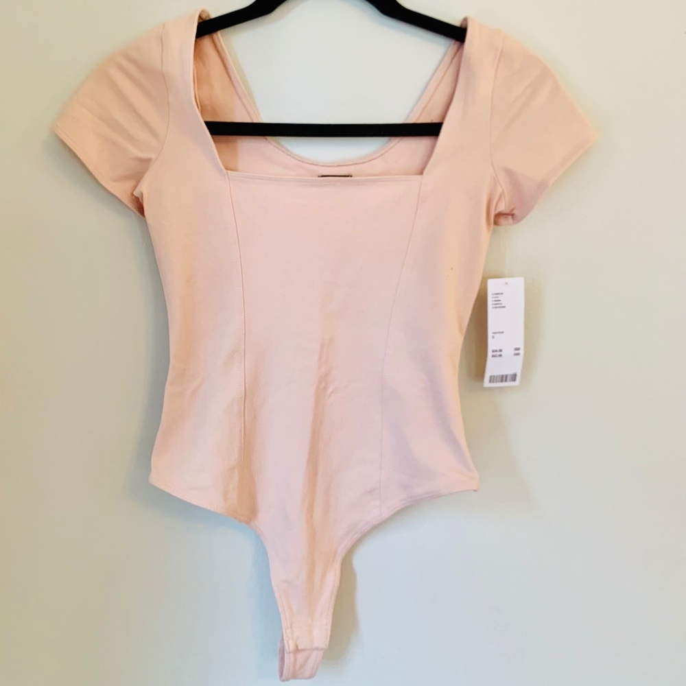 Blush Pink Short Sleeve Bodysuit